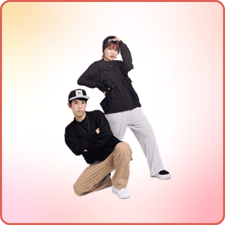 HIP HOPコースのレッスン風景